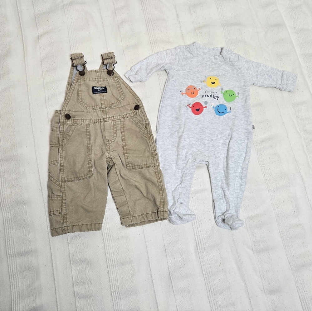 Vintage OshKosh B'Gosh Vestbak Overalls Dungarees Baby Toddler Boy 3 Months‎ Gap
